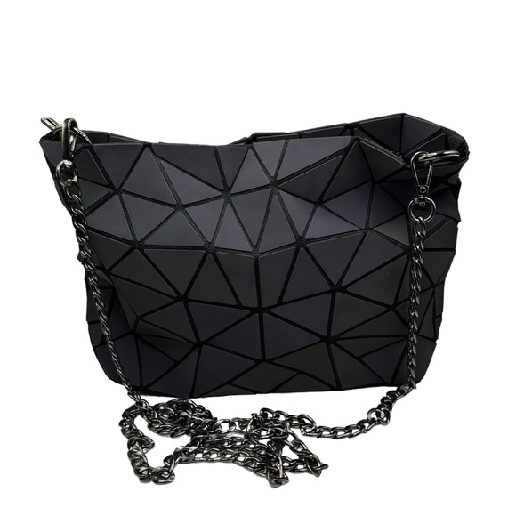 Lovevook Geometric translucent Luminous Iridescent small Crossbody Purse - Picture 4 of 7